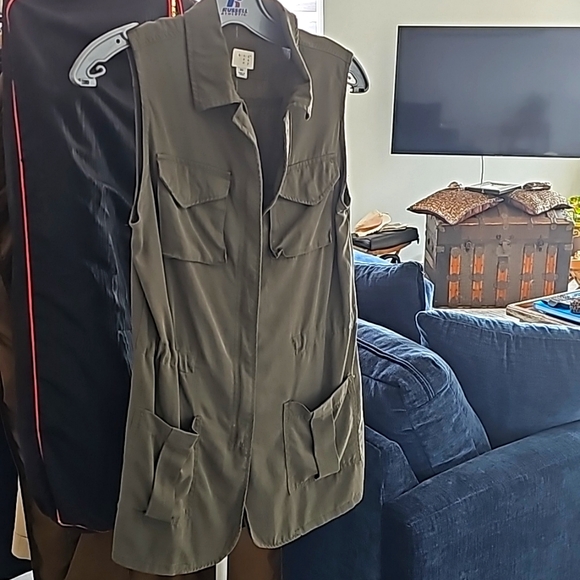 Utility Microfiber Zipup Super cute Jacket XS On Trend - Picture 2 of 9